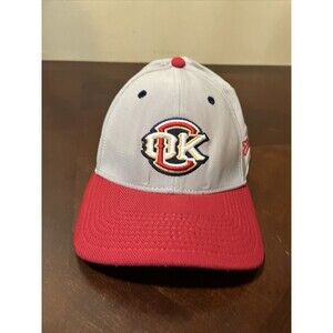 Oklahoma City Redhawks Baseball Cap Hat OKC New Era Gray And Red Size M/L